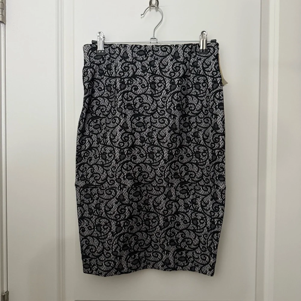 NWT Aritzia Wilfred Campagne Skirt - Black Lace (4)